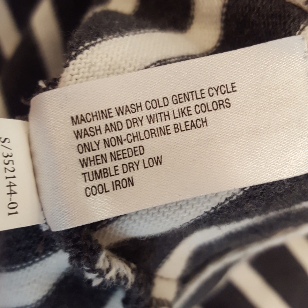 GAP Asymmetric Knit Moto Jacket Sz L - Picture 6 of 9